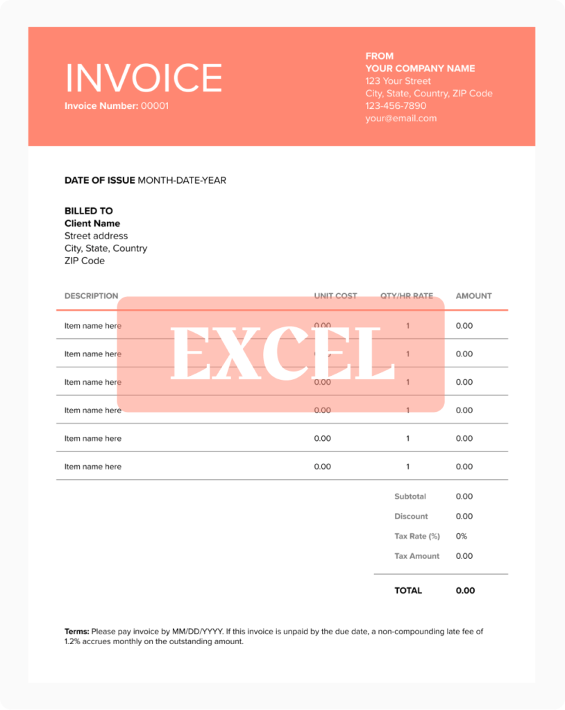 quick invoice template free