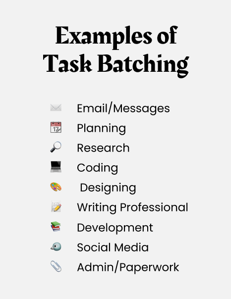 examples of task batching